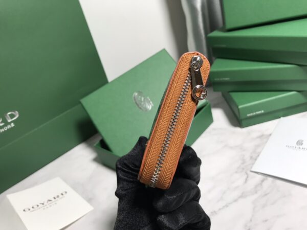 Goyard Short Zipper Clip Wallet - Brown - Image 4