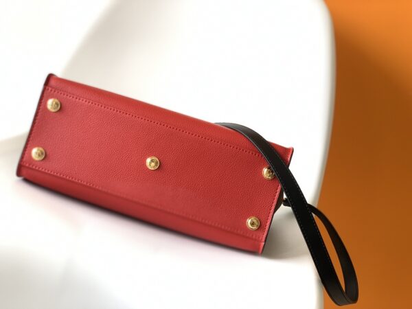 Louis Vuitton Medium On My Side Handbag - Red - Image 3