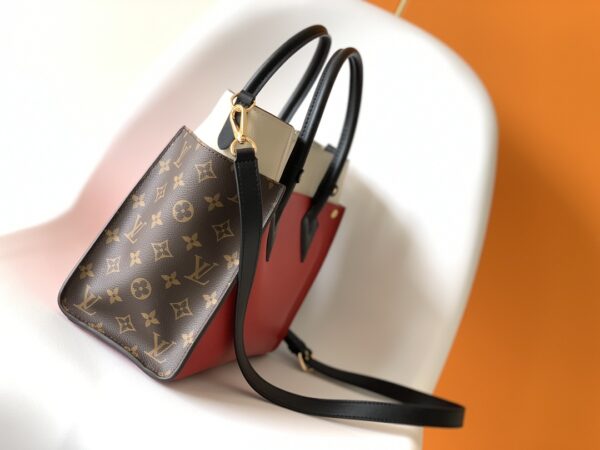 Louis Vuitton Medium On My Side Handbag - Red - Image 5