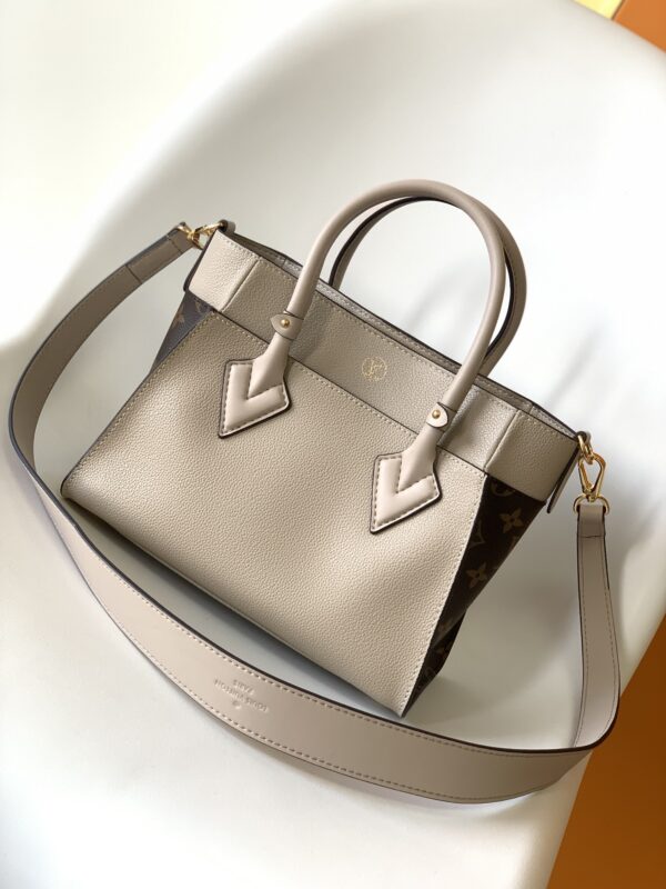 Louis Vuitton Small On My Side Handbag - Gray - Image 4