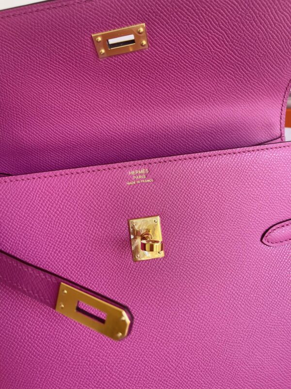 Hermes Kelly Pochette Handbag - Magnolia powder - Image 3