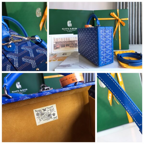 Goyard Grand Hôtel Suitcase Handbag - Electric Blue - Image 2