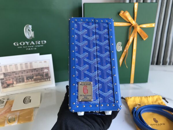 Goyard Grand Hôtel Suitcase Handbag - Electric Blue - Image 4