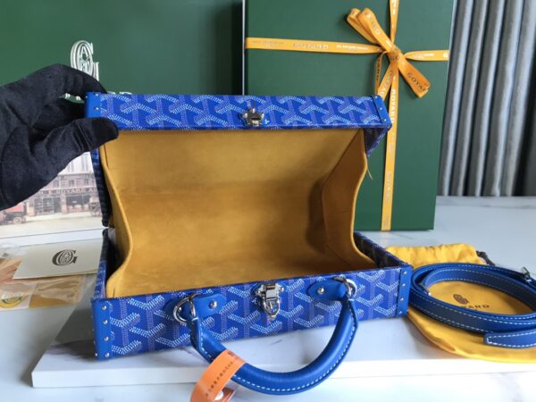 Goyard Grand Hôtel Suitcase Handbag - Electric Blue - Image 3