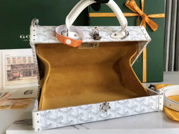 Goyard Grand Hôtel Suitcase Handbag - White - Image 3