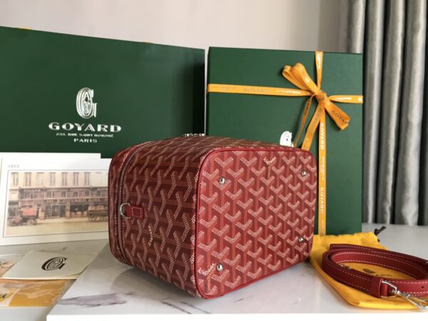 Goyard Muse Cosmetic Bag - Red - Image 3