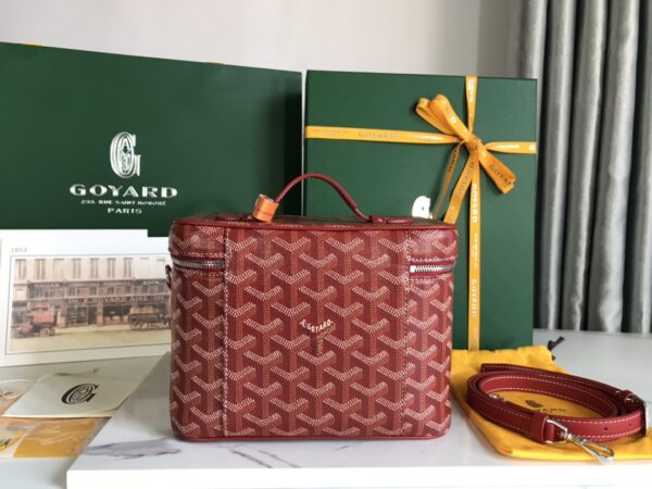 Goyard Muse Cosmetic Bag - Red - Image 4