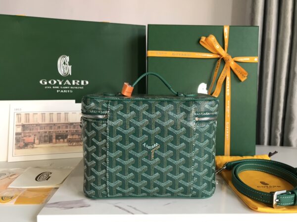 Goyard Muse Cosmetic Bag - Green - Image 4