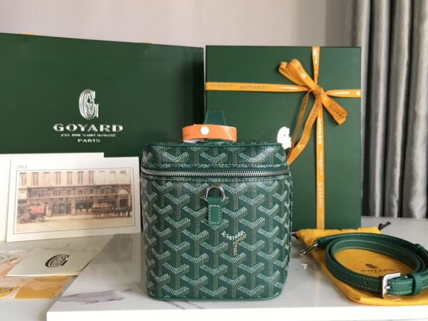 Goyard Muse Cosmetic Bag - Green - Image 5