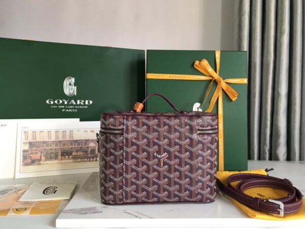 Goyard Muse Cosmetic Bag - Wine Red - Image 4