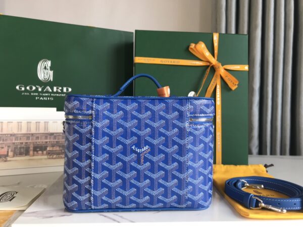 Goyard Muse Cosmetic Bag - Electric Blue - Image 3