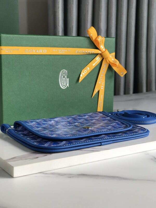 Goyard Plumet Three-Layer Bag - Electric Blue - Image 4