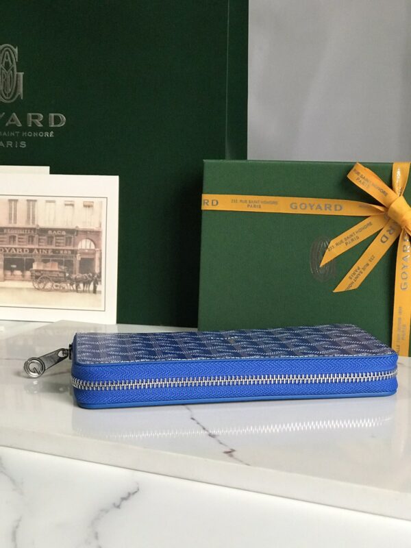 Goyard Matignon Large Long Wallet - Light Blue - Image 2