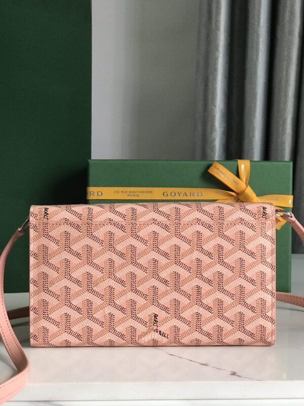 Goyard Varenne Crossbody Wallet - Pink - Image 5