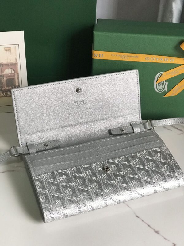 Goyard Varenne Crossbody Wallet - Silver - Image 2