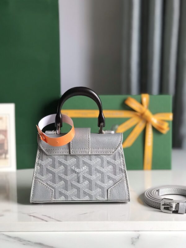 Goyard Saïgon Nano Super Mini Handbag - Silver - Image 4