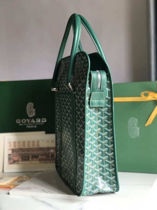 Goyard Bourgogne Vertical Briefcase Handbag - Green - Image 2