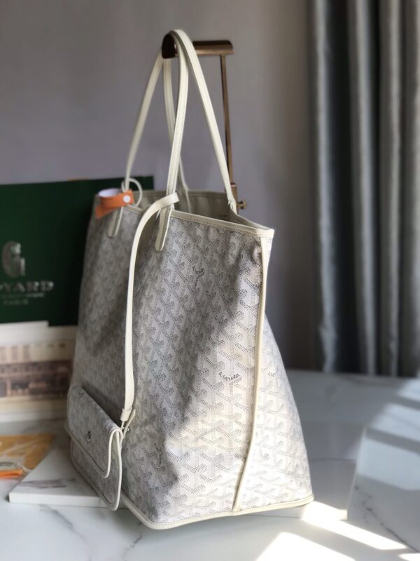 Goyard XLarge Reversible Anjou Double-Sided Tote Bag - White - Image 5