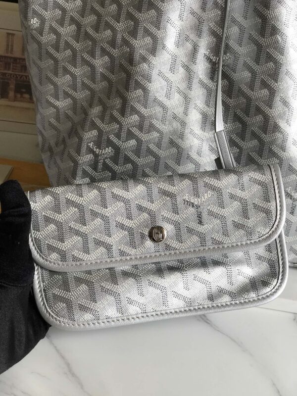 Goyard Saint Louis GM Limited Space Handbag - Silver - Image 4