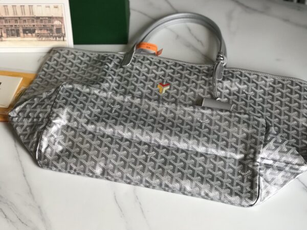 Goyard Saint Louis GM Limited Space Handbag - Silver - Image 5