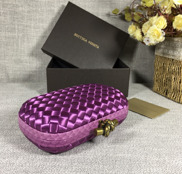 Bottega Veneta Small Classic Dinner Bag - Purple - Image 5