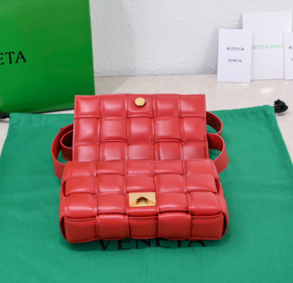 Bottega Veneta Mini Padded Bag - Red - Image 4