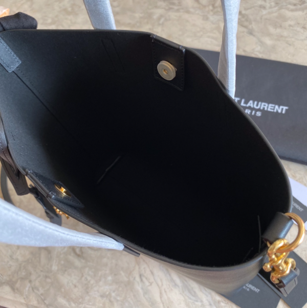 YSL Shopping Tote Bag - Black - Image 3