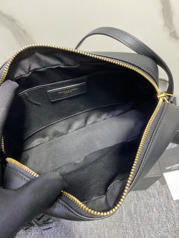 YSL Linen Stripe Camera Handbag - Image 2