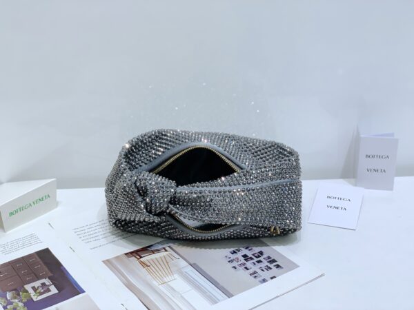 Bottega Veneta Mini Jodie Chinese Valentine’s Day Handbag - Gray - Image 2