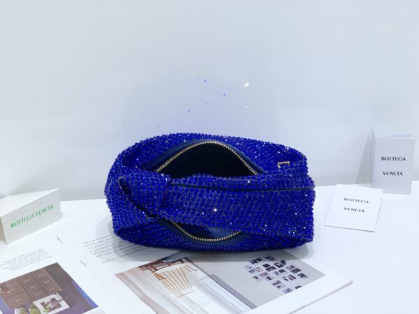 Bottega Veneta Mini Jodie Chinese Valentine’s Day Handbag - Royal Blue - Image 5