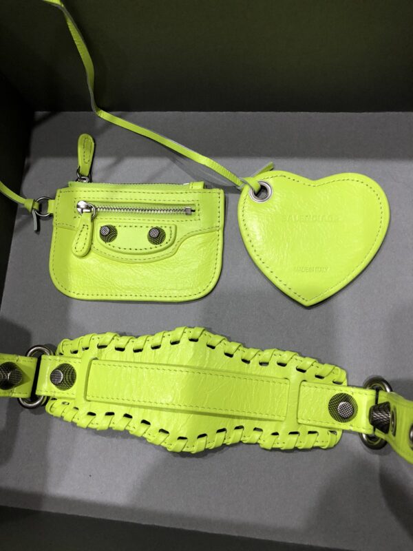 Balenciaga Le Cagole Half-Moon Large Armpit Dumpling Bag - Mint Green - Image 2