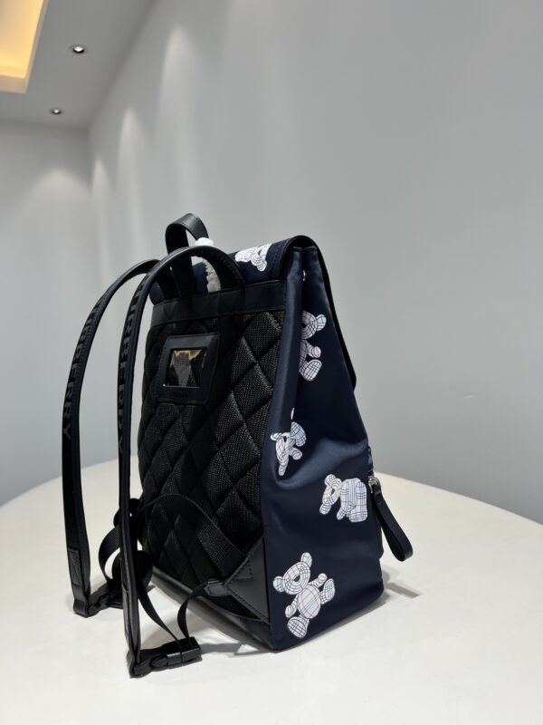 Burberry Thomas Teddy Bear Printed Nylon Backpack - Image 3