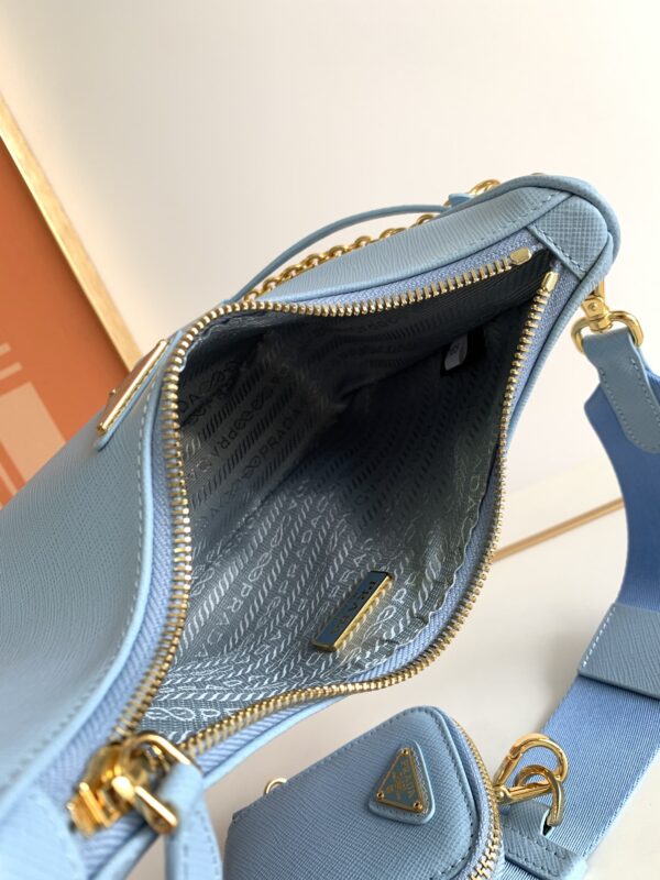 Prada Baokuanqnylon Hobo Large Handbag - Blue - Image 5