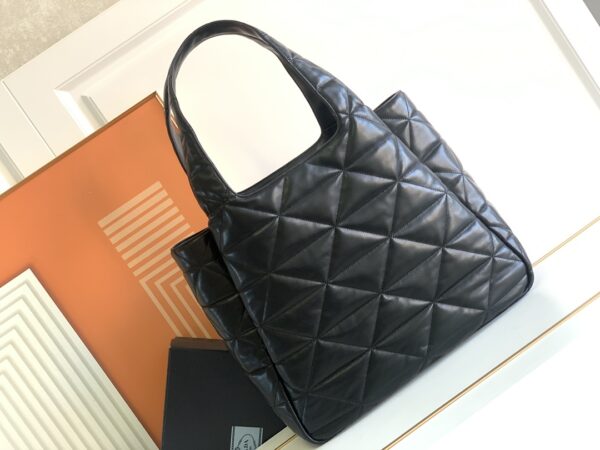 Prada Large Shopping Bag/Tramp Bag - Black - Image 4