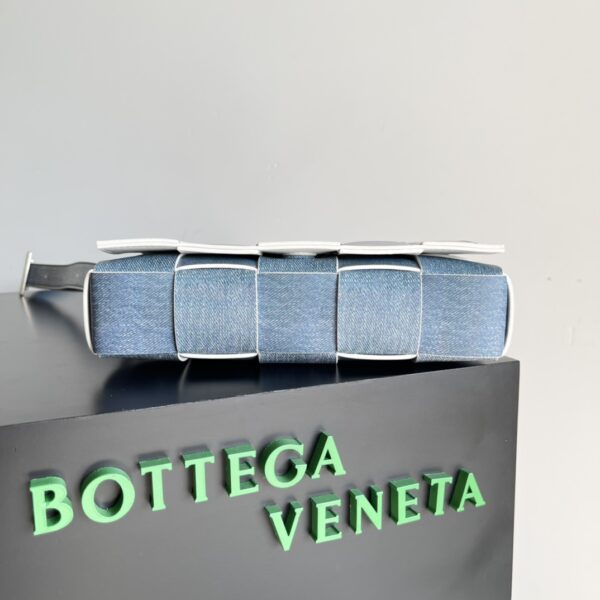 Bottega Veneta Mini Jodie Denim Handbag - Blue - Image 4