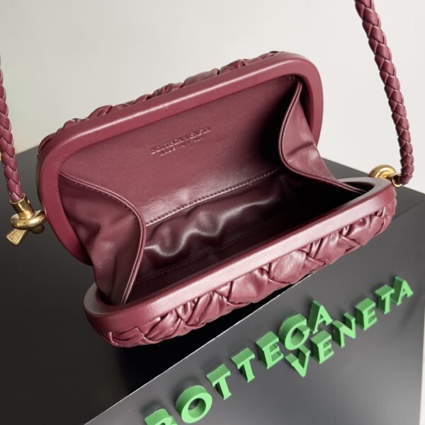 Bottega Veneta Knot Clutch Bag - Maroon - Image 2