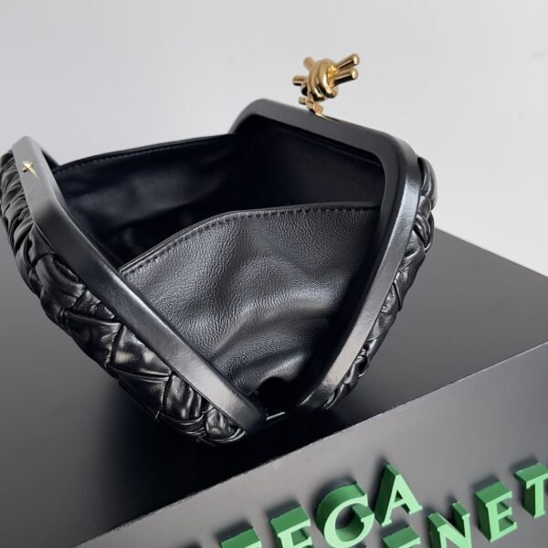 Bottega Veneta Knot Classic Dinner Clutch - Black - Image 3