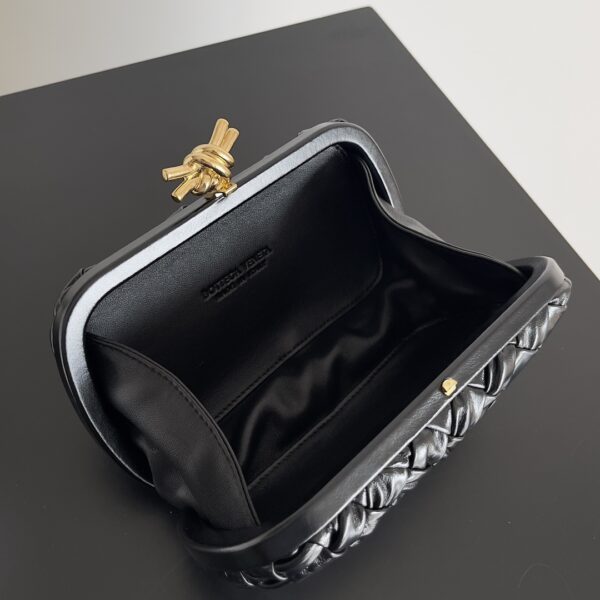 Bottega Veneta Knot Classic Dinner Clutch - Black - Image 4