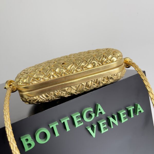 Bottega Veneta Knot Clutch Bag - Golden - Image 5