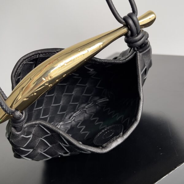 Bottega Veneta Mini Sardine Handbag - Black - Image 2