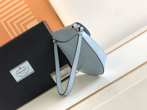 Prada Small Armpit Bag - Flip Interstellar Blue - Image 5