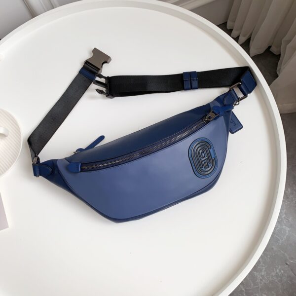 Coach C Family Men Sports Waist Bag - Blue - Image 4