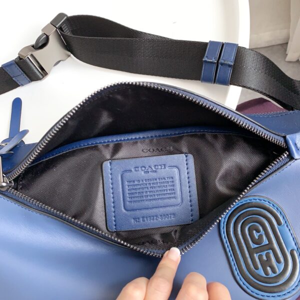 Coach C Family Men Sports Waist Bag - Blue - Image 3