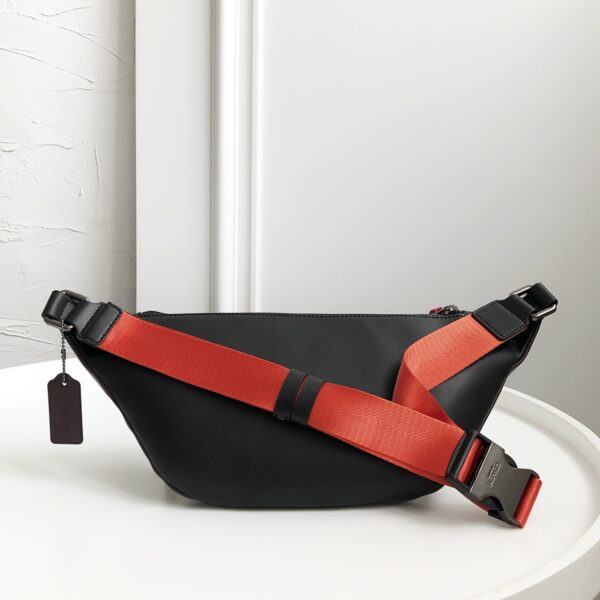 Coach C Men Sports Waist Bag - Dark Brown - Image 3
