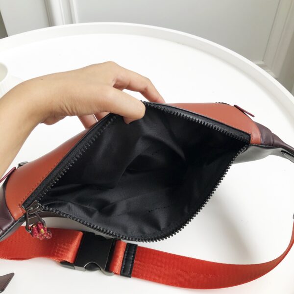 Coach C Men Sports Waist Bag - Dark Brown - Image 2
