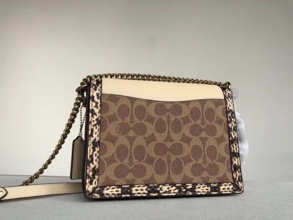 Coach Hutton Snake Print Color Scheme Handbag - Image 4