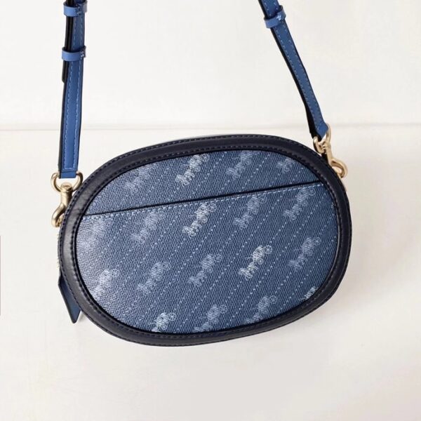 Coach Outlet Women's Bag Carriage Pattern Camera Bag - Blue - Image 4