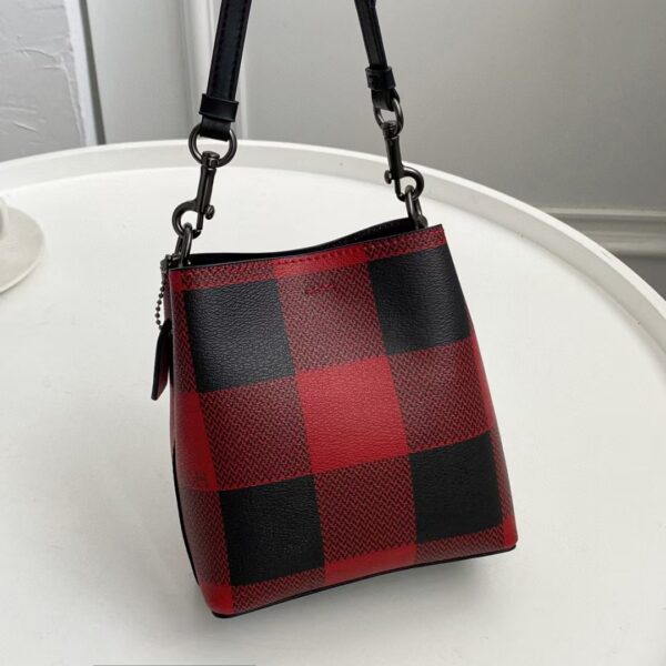 Coach New Mini Bucket Bag - Red - Image 4