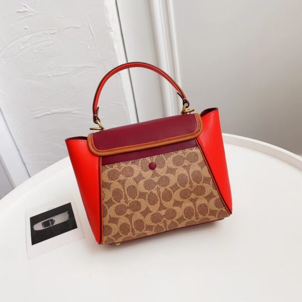 Coach Courier Carryall Catfish Bag - Red - Image 4