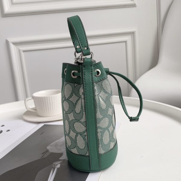 Coach Mini Macaron Color Bucket Bag - Green - Image 3